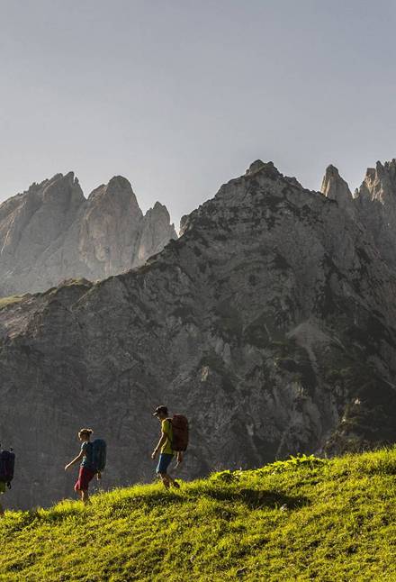 Wanderer im Gebirge