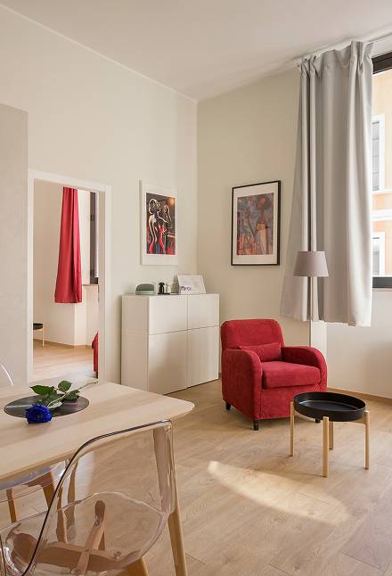 Wohnzimmer im Appartement bei den Kaiserflats am Wilden Kaiser